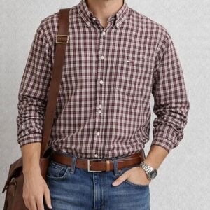 Y2K Tommy Hilfiger Plaid Button Down Long Sleeve Shirt Size XXL Vintage